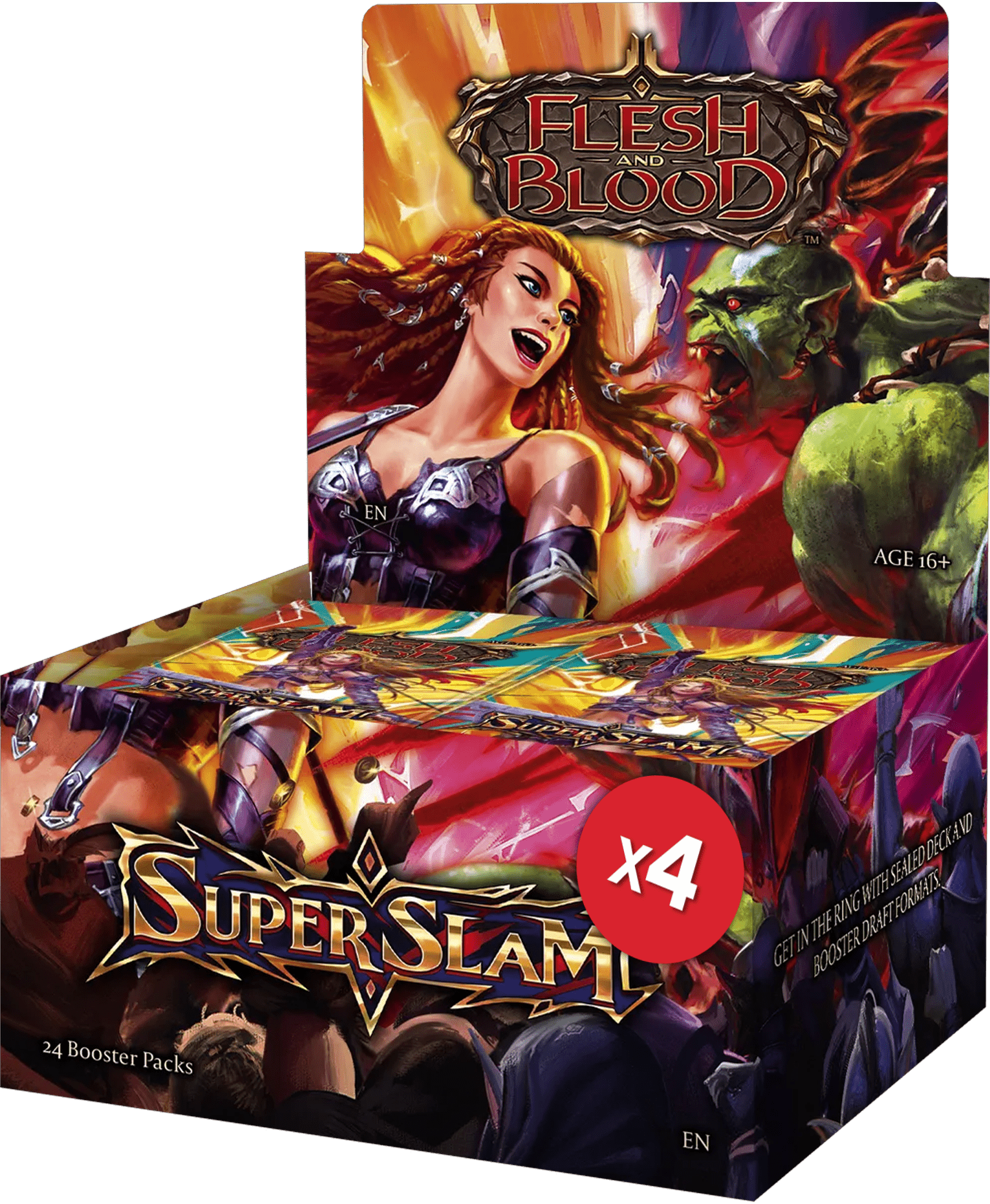 Flesh and Blood TCG: Super Slam Sealed Case (4 Booster Boxes)