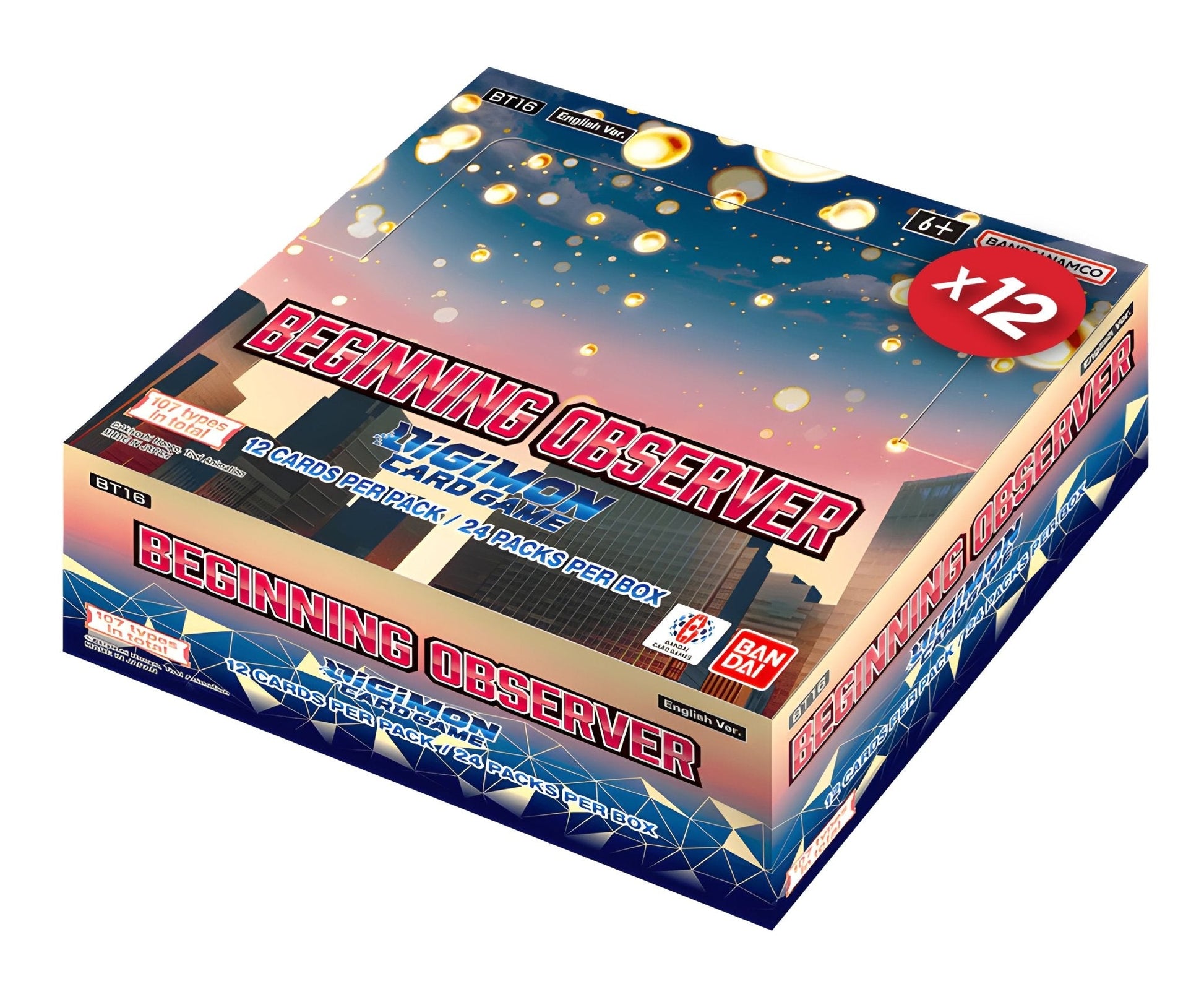 Digimon Card Game: Beginning Observer (BT16) Case (12 Booster Boxes)