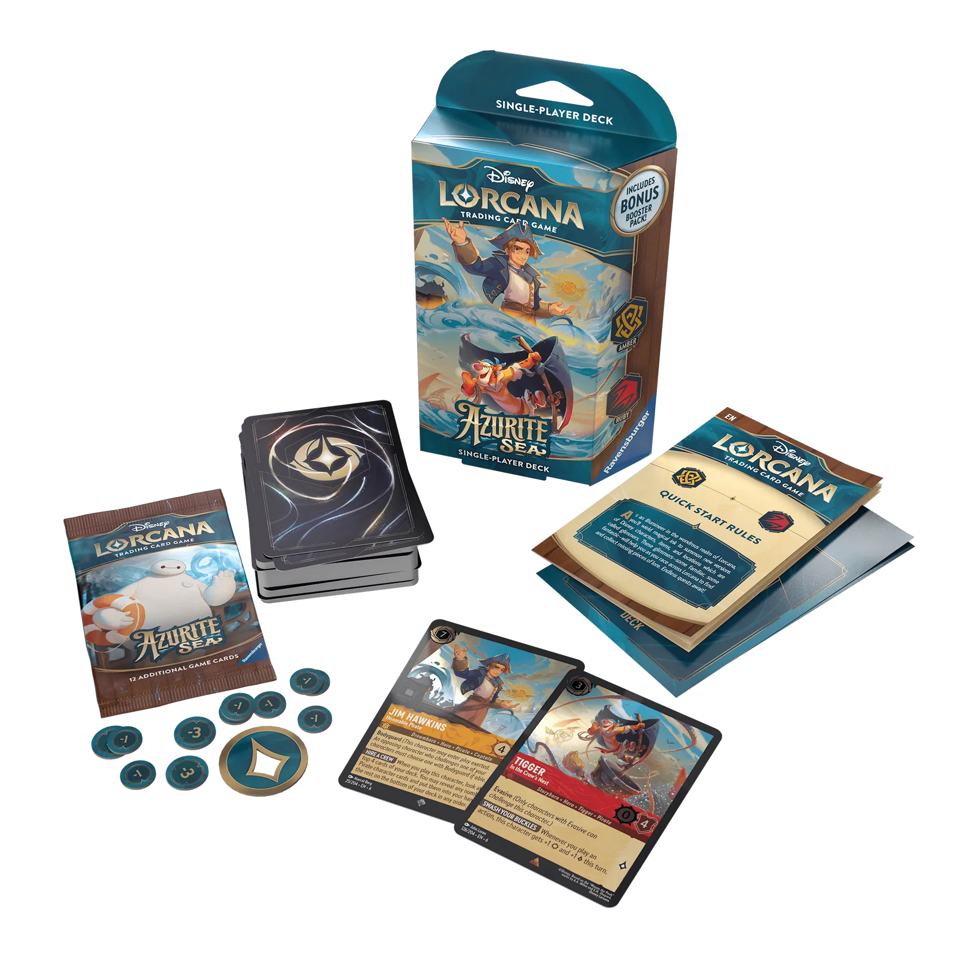 Disney Lorcana: Azurite Sea - Jim & Tigger Starter Deck