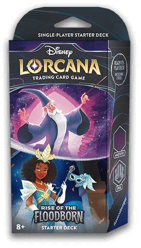 Disney Lorcana: Rise Of The Floodborn Starter Deck - Merlin & Tiana