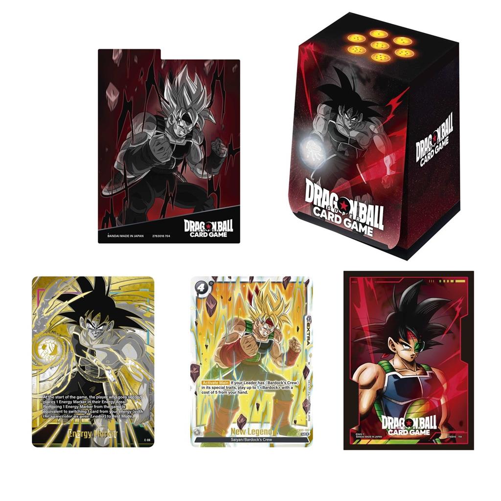 Dragon Ball Super CG: Fusion World Official Card Case and Card Sleeves Set 1 - Bardock