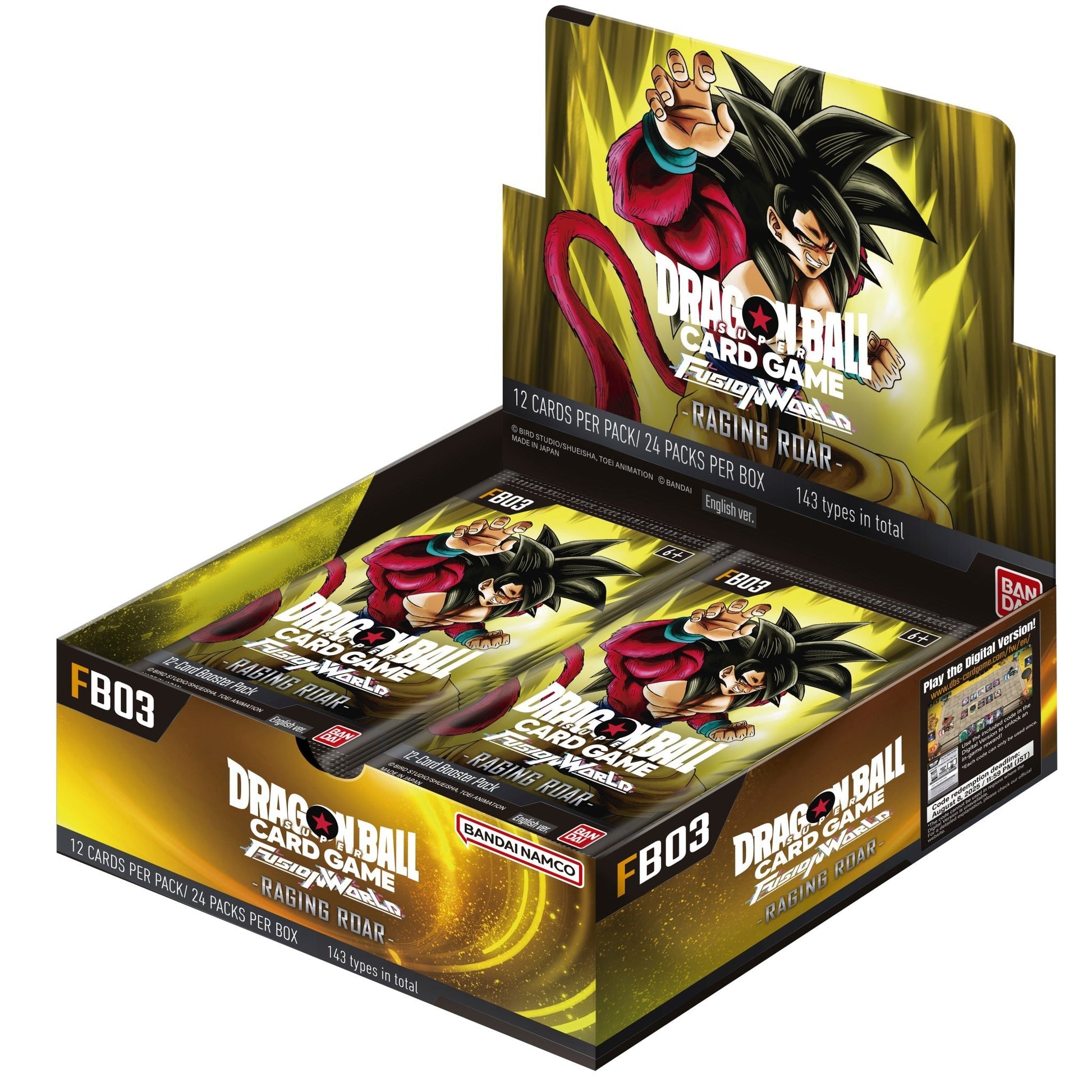 Dragon Ball Super CG: Fusion World - Raging Roar (FB03) Booster Box