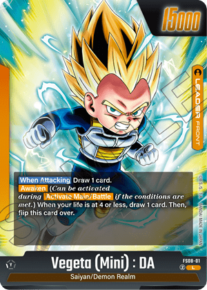 Dragon Ball Super CG: Fusion World - Starter Deck Vegeta (Mini) Super Saiyan 3 (FS08)