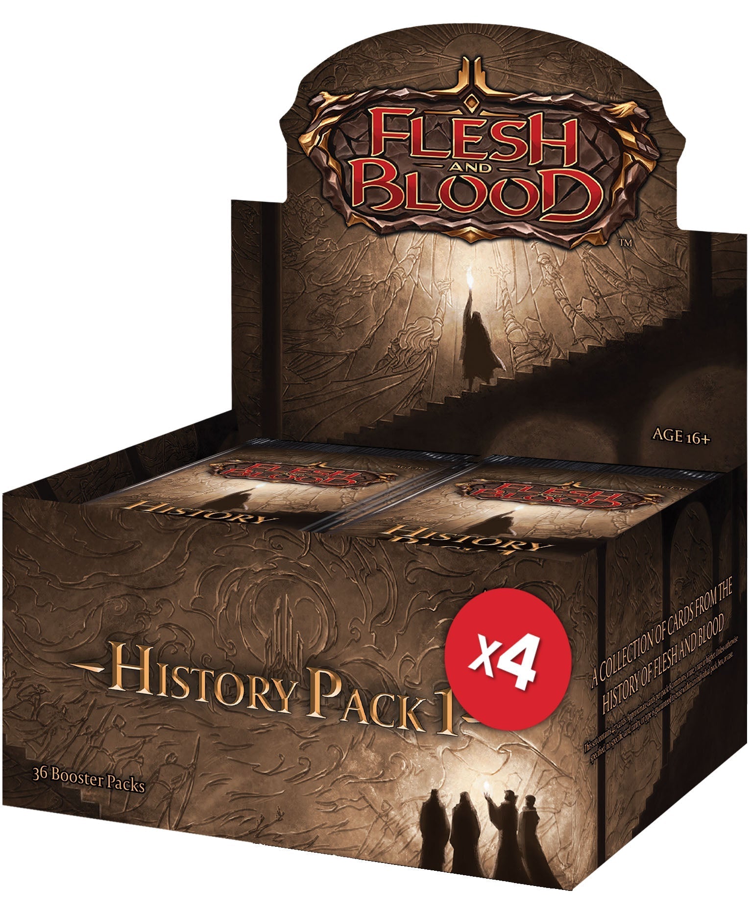 Flesh and Blood TCG: History Pack 1 Sealed Case (4 Booster Boxes)