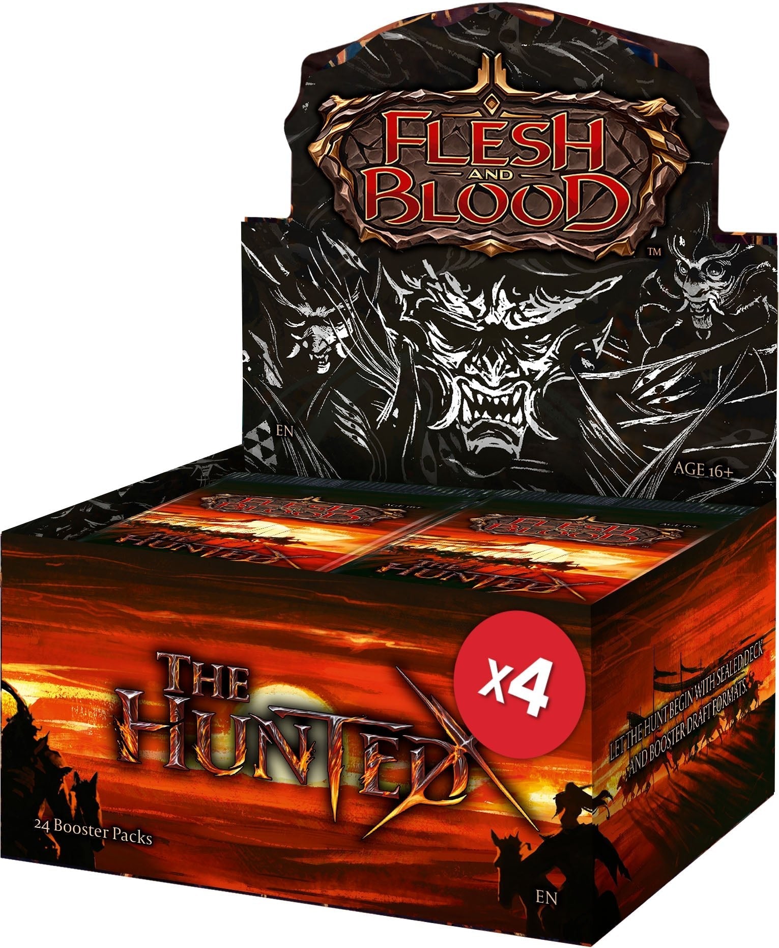 Flesh and Blood TCG: The Hunted Booster Sealed Case (4 Booster Boxes)