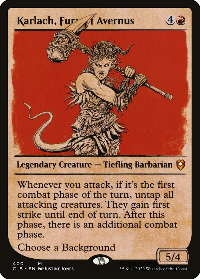 Karlach, Fury of Avernus (Rulebook Art) - Foil