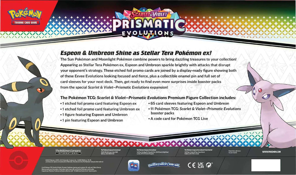Pokemon TCG: Scarlet & Violet 8.5 Prismatic Evolutions - Premium Figure Collection