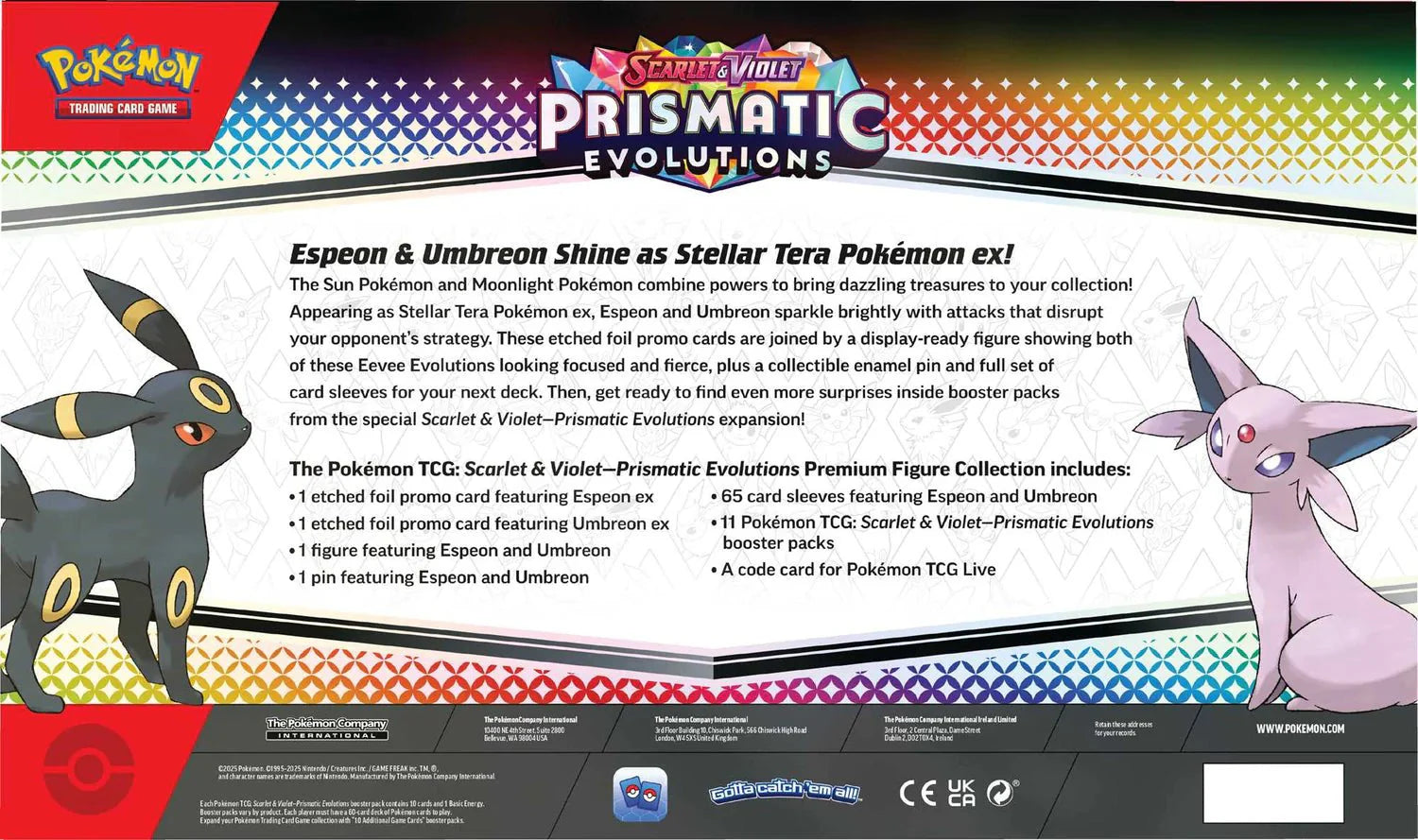 Pokemon TCG: Scarlet & Violet 8.5 Prismatic Evolutions - Premium Figure Collection